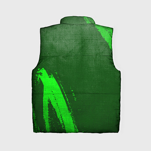 Женский жилет Kuromi - green gradient вертикально / 3D-Черный – фото 2