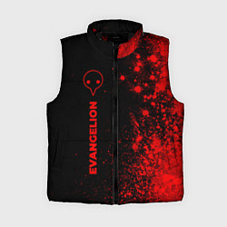 Женский жилет Evangelion - red gradient по-вертикали, цвет: 3D-черный
