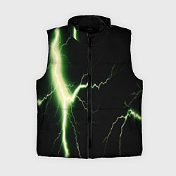 Женский жилет Lightning yellow текстура, цвет: 3D-черный