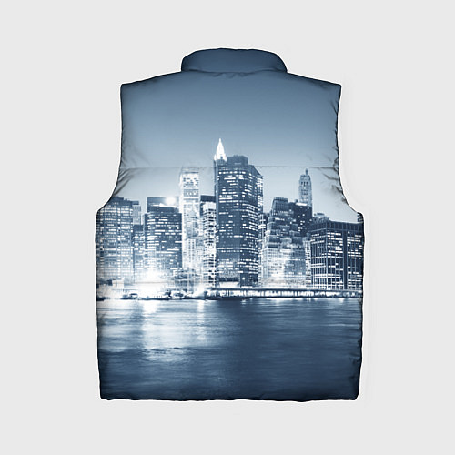 Женский жилет New York город / 3D-Черный – фото 2