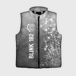 Женский жилет Blink 182 - grey gradient по-вертикали, цвет: 3D-черный