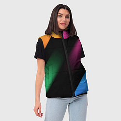 Женский жилет Multicoloured, цвет: 3D-черный — фото 2