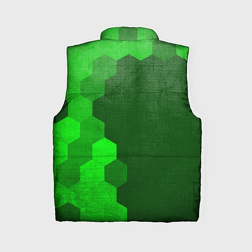 Женский жилет Volvo - green gradient по-вертикали / 3D-Черный – фото 2