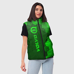 Женский жилет Volvo - green gradient по-вертикали, цвет: 3D-черный — фото 2