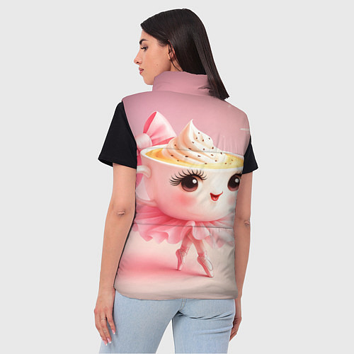 Женский жилет Балерина капучино розовый / 3D-Красный – фото 4