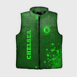 Женский жилет Chelsea - green gradient вертикально