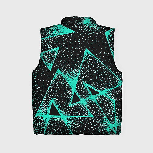 Женский жилет The triangle is light blue / 3D-Черный – фото 2