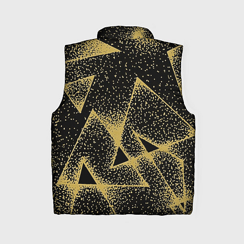Женский жилет Triangle yellow with dots / 3D-Черный – фото 2