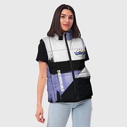 Женский жилет Плавание спортивное, цвет: 3D-светло-серый — фото 2