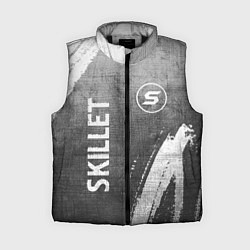 Женский жилет Skillet - grey gradient вертикально, цвет: 3D-черный