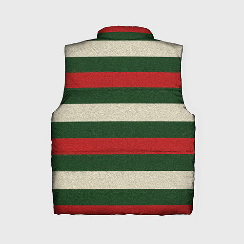 Женский жилет Цветные лини текстура ткани / 3D-Черный – фото 2