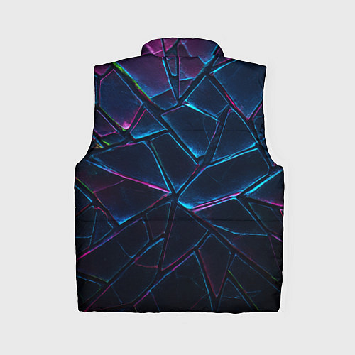 Женский жилет Неоновые линии и фигуры / 3D-Черный – фото 2