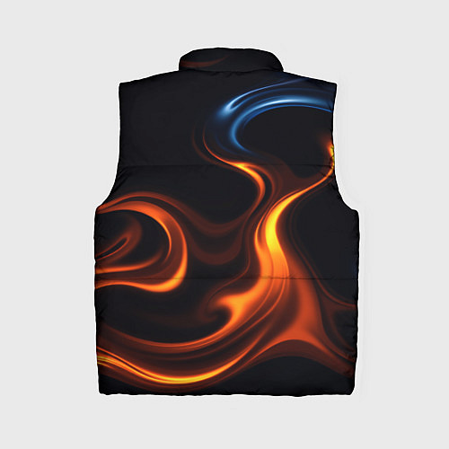 Женский жилет The color is fire orange / 3D-Черный – фото 2