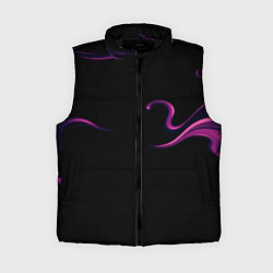 Женский жилет Color pink abstraction, цвет: 3D-черный