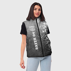 Женский жилет Bayer 04 - grey gradient по-вертикали, цвет: 3D-черный — фото 2