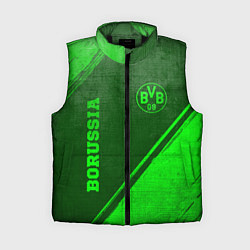Женский жилет Borussia - green gradient вертикально, цвет: 3D-черный