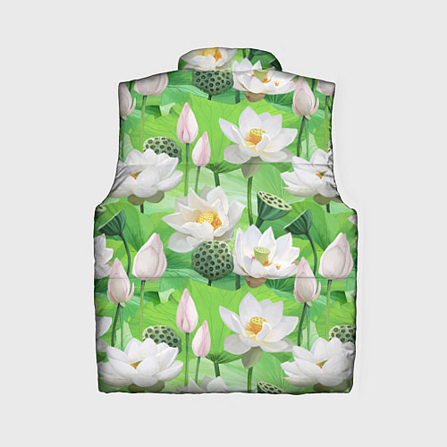 Женский жилет Озеро лотосов / 3D-Светло-серый – фото 2