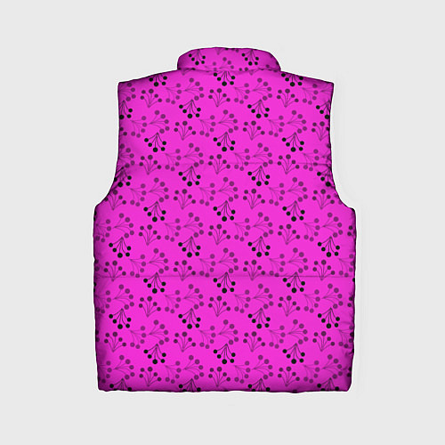 Женский жилет Ягодная поляна неоновый малиновый / 3D-Черный – фото 2
