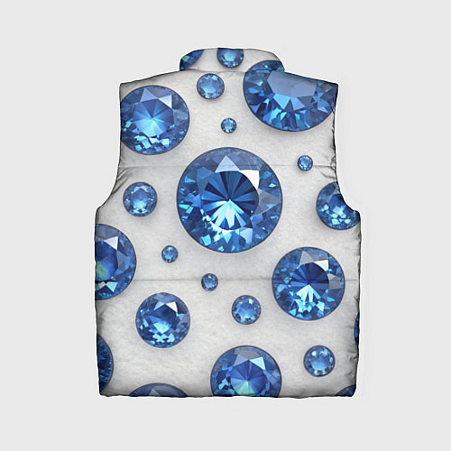 Женский жилет Россыпь сапфиров / 3D-Черный – фото 2