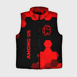 Женский жилет Among Us - red gradient вертикально