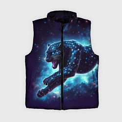 Женский жилет Fantastic star panther - ai art fantasy, цвет: 3D-черный