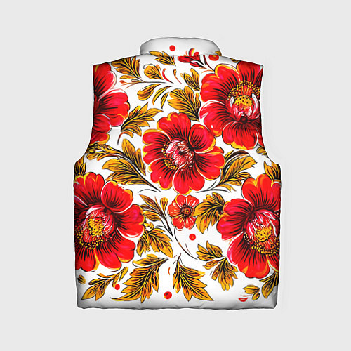 Женский жилет Русская традиционная живопись / 3D-Черный – фото 2