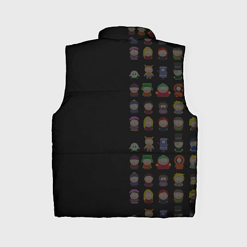 Женский жилет South park half pattern / 3D-Черный – фото 2