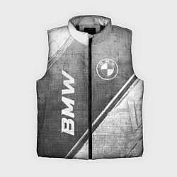Женский жилет BMW - grey gradient вертикально, цвет: 3D-черный