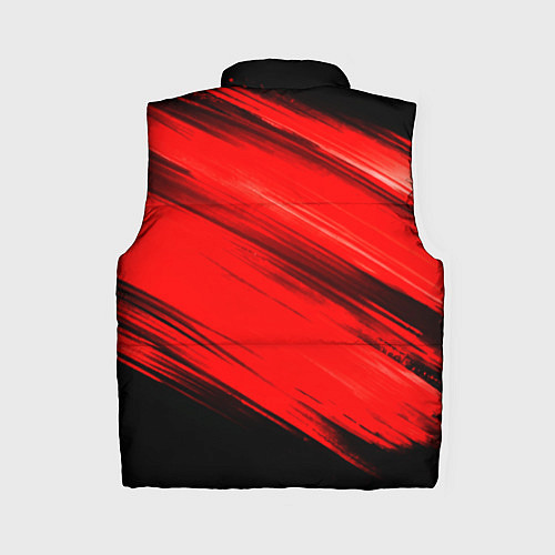 Женский жилет Красные мазги краски на черном / 3D-Черный – фото 2