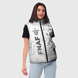 Женский жилет FNAF - white gradient по-вертикали, цвет: 3D-черный — фото 2