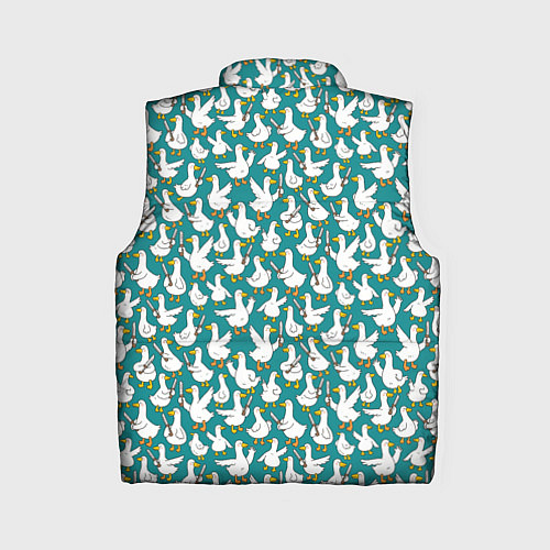 Женский жилет Злой гусь узор / 3D-Черный – фото 2