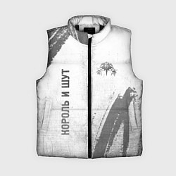 Женский жилет Король и Шут - white gradient вертикально, цвет: 3D-черный