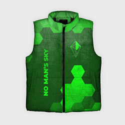 Женский жилет No Mans Sky - green gradient вертикально