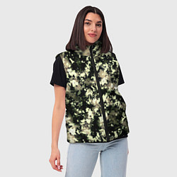 Женский жилет Пятнистый чёрно-бежевый, цвет: 3D-черный — фото 2