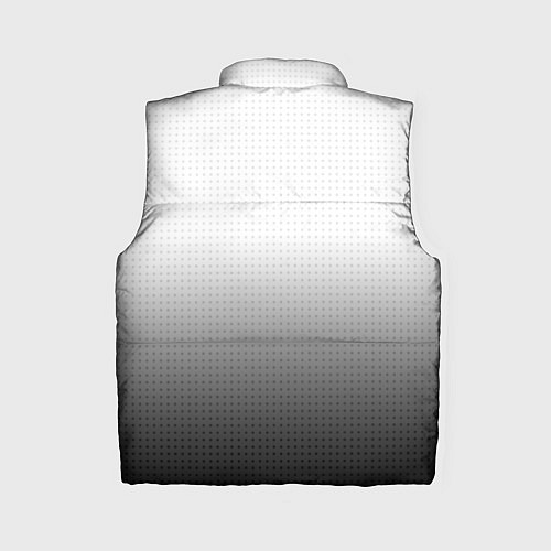 Женский жилет Из белого в чёрный градиент с точками / 3D-Черный – фото 2
