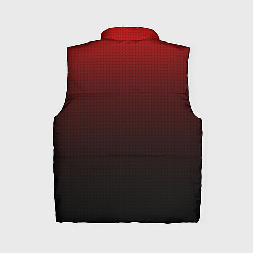 Женский жилет Из красного в чёрный градиент с точками / 3D-Черный – фото 2