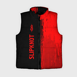 Женский жилет Slipknot - red gradient по-вертикали, цвет: 3D-черный