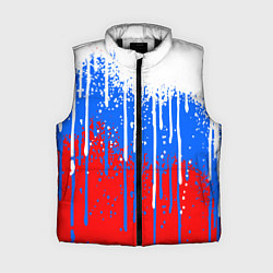 Женский жилет Патриот - флаг, цвет: 3D-черный