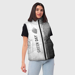 Женский жилет Green Day - white gradient по-вертикали, цвет: 3D-черный — фото 2