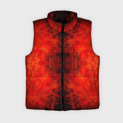 Женский жилет Красно-черная кожа дракона