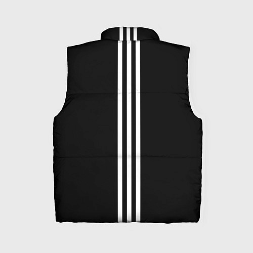 Женский жилет Россия три полоски / 3D-Черный – фото 2