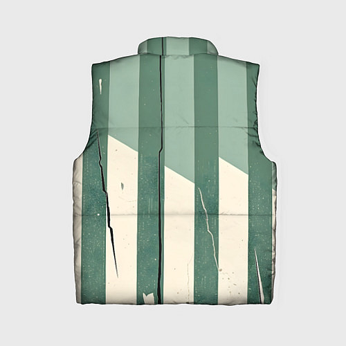 Женский жилет Зеленые полосы / 3D-Черный – фото 2