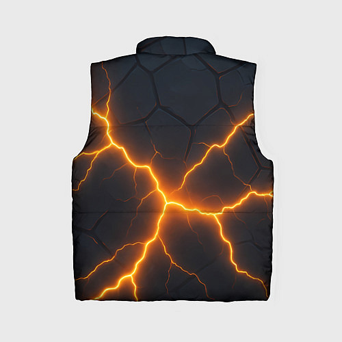 Женский жилет Молнии и черные плиты / 3D-Черный – фото 2