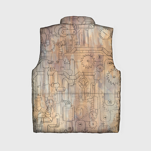 Женский жилет Стимпанк механический киберхамелеон / 3D-Черный – фото 2
