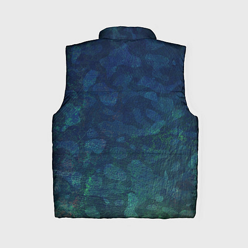 Женский жилет Абстракция - marine camouflage / 3D-Черный – фото 2