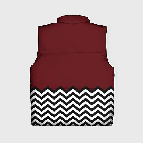 Женский жилет Твин Пикс - лого / 3D-Черный – фото 2