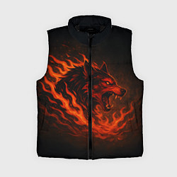 Женский жилет Инфернальный волк