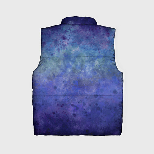 Женский жилет Абстракция - blue tunnel / 3D-Черный – фото 2