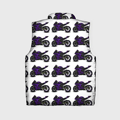 Женский жилет The motorcycle is dark purple / 3D-Черный – фото 2