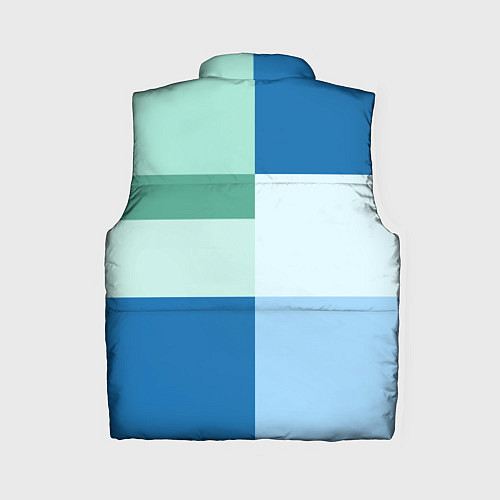 Женский жилет Мятное небо колор-блок / 3D-Черный – фото 2